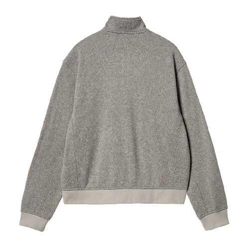 CARHARTT WIP LUTHER HALF ZIP Misty Grey Heather