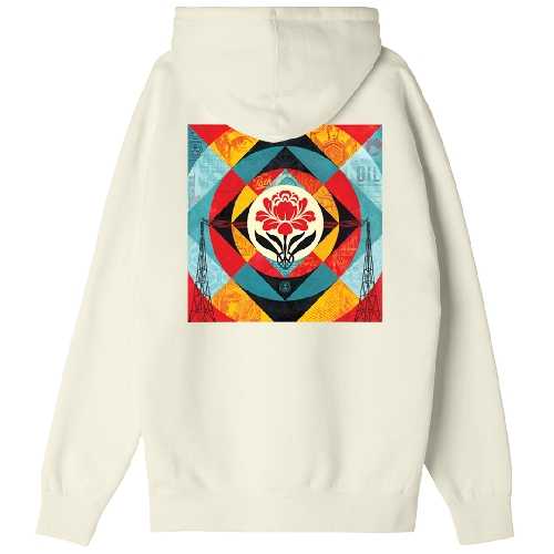 OBEY GEOMETRIC POWER CANVAS HOOD Unbleached