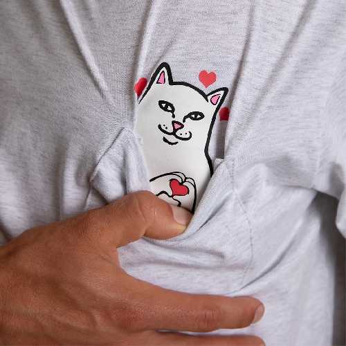 Ripndip NERMAL LOVES POCKET TEE Ash Heather