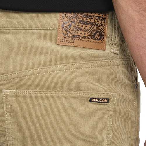 VOLCOM SOLVER 5 POCKET CORD Khaki