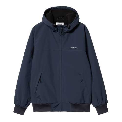 CARHARTT WIP HOODED SAIL JACKET Air Force Blue White 