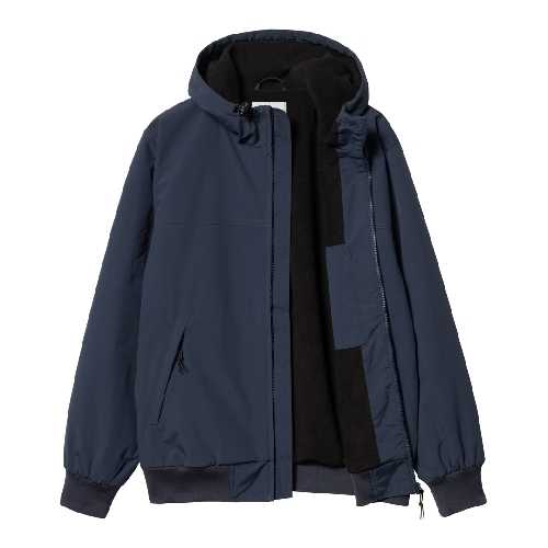 CARHARTT WIP HOODED SAIL JACKET Air Force Blue White 