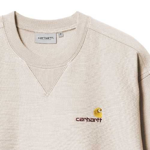 CARHARTT WIP AMERICAN SCRIPT SWEAT Moonbeam 