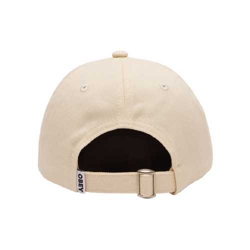 OBEY CITY PEOPLE TWILL 6 PANEL CAP Unbleached multi