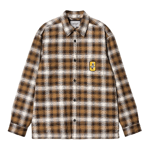 CARHARTT WIP MONAHAN SHIRT JAC Check Hamilton Brown