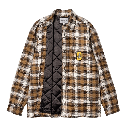 CARHARTT WIP MONAHAN SHIRT JAC Check Hamilton Brown