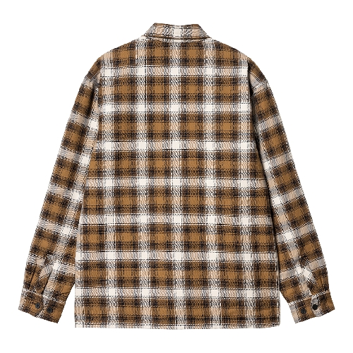 CARHARTT WIP MONAHAN SHIRT JAC Check Hamilton Brown