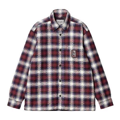 CARHARTT WIP MONAHAN SHIRT JAC Check Malbec 