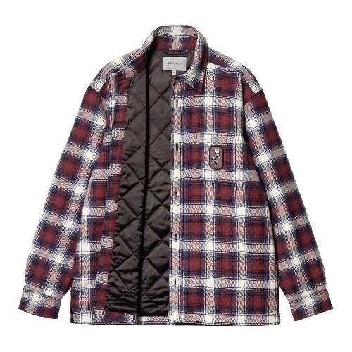 CARHARTT WIP MONAHAN SHIRT JAC Check Malbec 