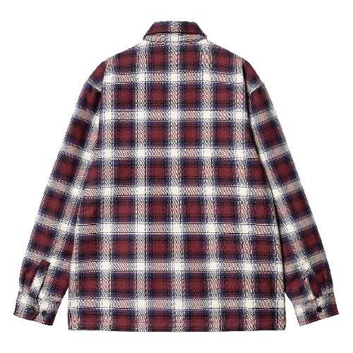 CARHARTT WIP MONAHAN SHIRT JAC Check Malbec 