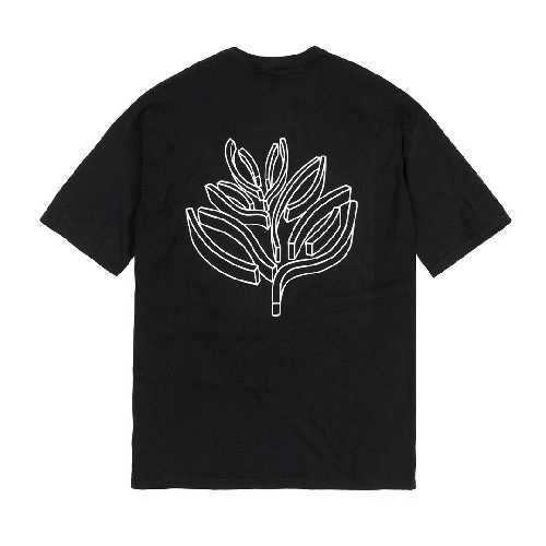 MAGENTA BRUTALISTA TEE Black