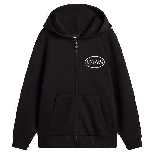 VANS DAMASK ZIP HOODIE BOYS Black