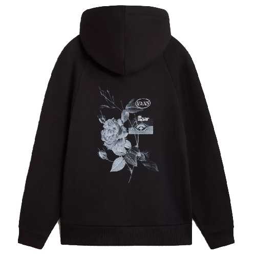 VANS DAMASK ZIP HOODIE BOYS Black