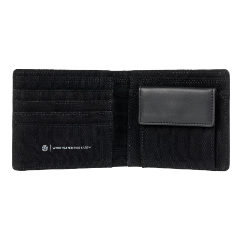 ELEMENT STRAPPER LEATHER WALLET Black