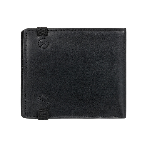 ELEMENT STRAPPER LEATHER WALLET Black