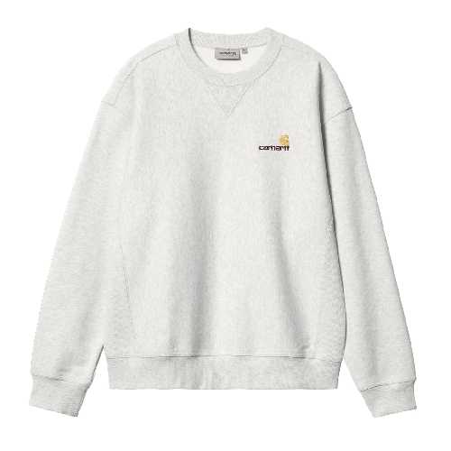 CARHARTT WIP AMERICAN SCRIPT SWEAT Ash Heather