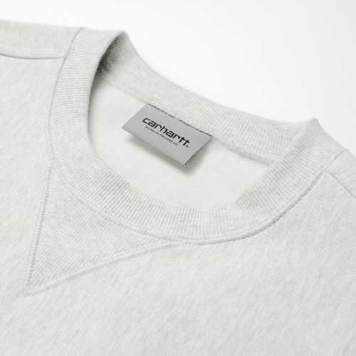 CARHARTT WIP AMERICAN SCRIPT SWEAT Ash Heather