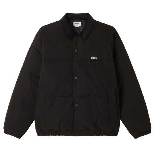 OBEY WHISPERS JACKET Black