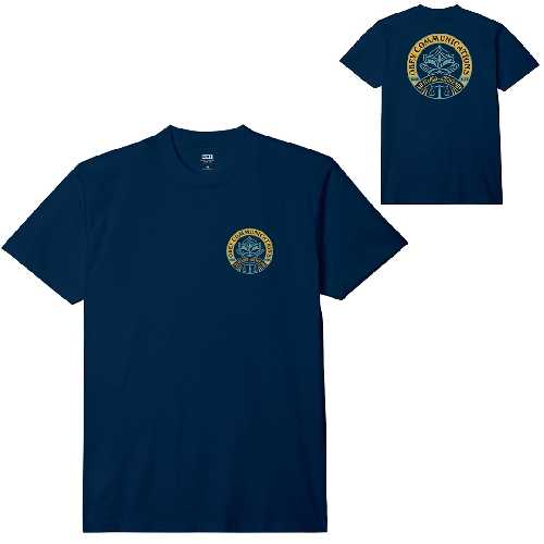 OBEY SAY IT LOUD LOTUS TEE Navy