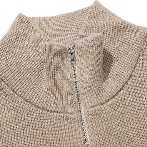 HELAS DIPLOMA QUARTER ZIP KNIT beige