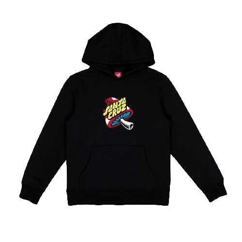 SANTA CRUZ TOADSTOOL DOT YOUTH HOOD Black