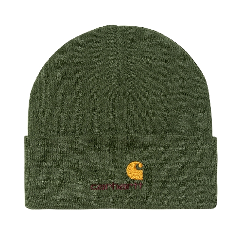 CARHARTT WIP AMERICAN SCRIPT BEANIE Tarragon