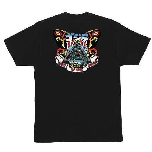 SANTA CRUZ GODZILLA NATAS MOTHRA TEE Black