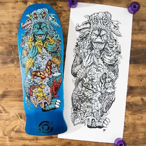 SANTA CRUZ GODZILLA KAIJU ROSKOPP 10.12 X 30.2