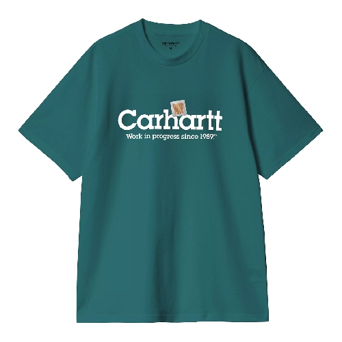 CARHARTT WIP LABEL SCRIPT TSHIRT Malachite