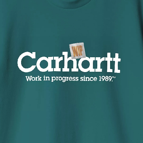 CARHARTT WIP LABEL SCRIPT TSHIRT Malachite