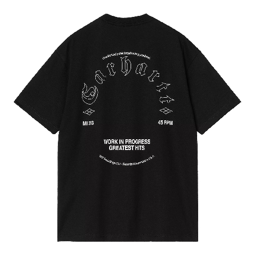 CARHARTT WIP GREATEST HITS TSHIRT Black White