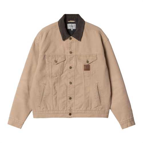 CARHARTT WIP DAYTON TRUCKER JACKET Dusty H Brown Tobacco