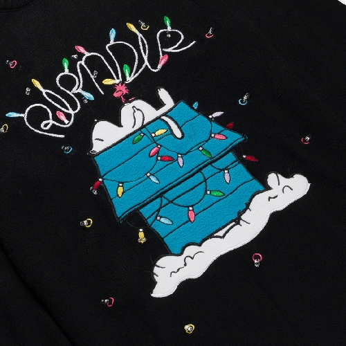 Ripndip NERM CHRISTMAS LIGHT UP KNIT SWEATER Black