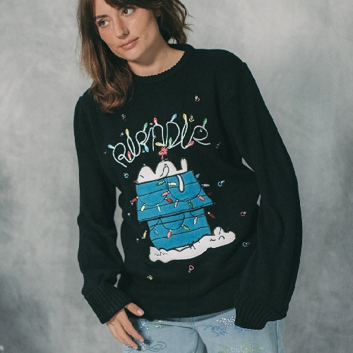 Ripndip NERM CHRISTMAS LIGHT UP KNIT SWEATER Black