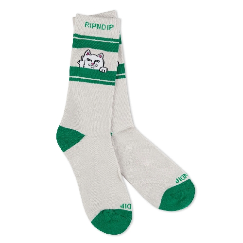 Ripndip PEEKING NERMAL SOCKS Grey Green