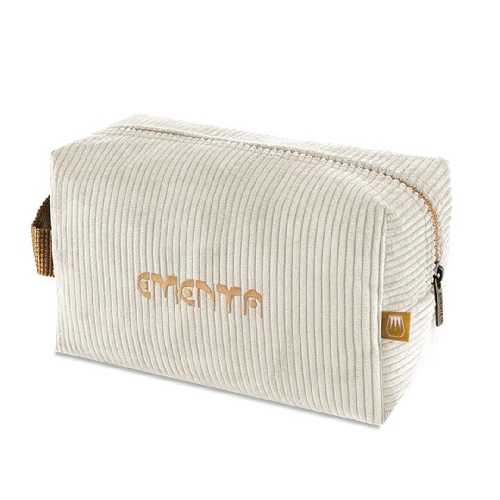 EMENTA SB DOTS CORDUROY BIG NECESSAIRE Off White