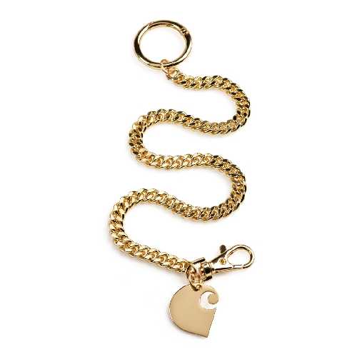 CARHARTT WIP CUBAN LINK KEYCHAIN Gold