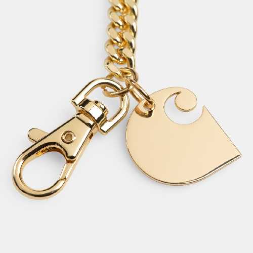 CARHARTT WIP CUBAN LINK KEYCHAIN Gold