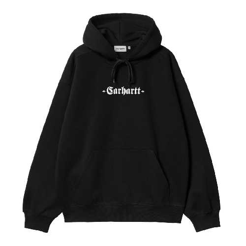 CARHARTT WIP HOODED GREATEST HITS Black White