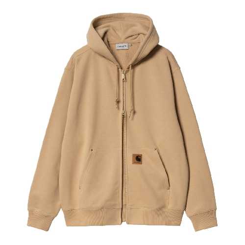 CARHARTT WIP HOODED ELDON SWEAT JACKET Dusty H Brown