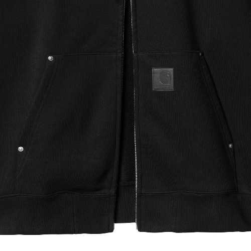 CARHARTT WIP HOODED ELDON SWEAT JACKET Black