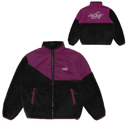 JACKER OOTS SHERPA JACKET purple