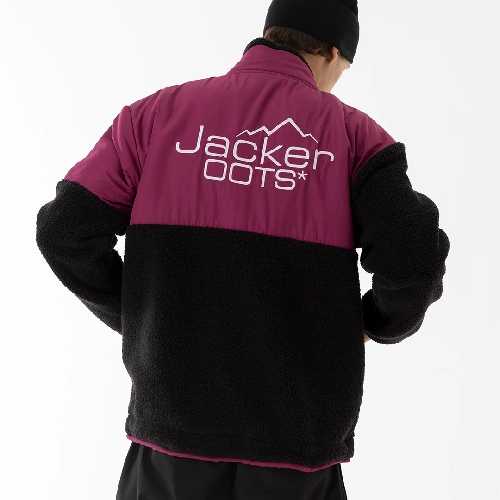 JACKER OOTS SHERPA JACKET purple