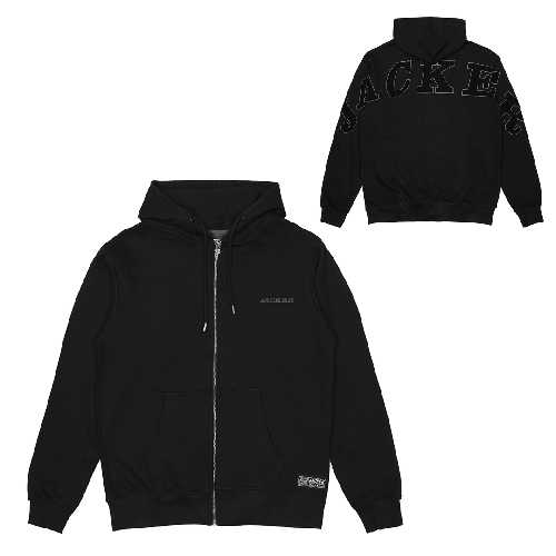 JACKER NOTORIOUS ZIPPED HOODIE black