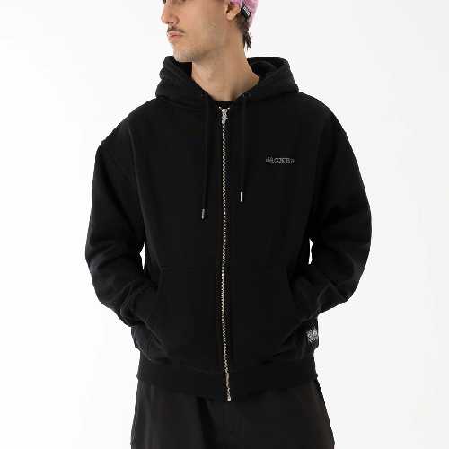 JACKER NOTORIOUS ZIPPED HOODIE black