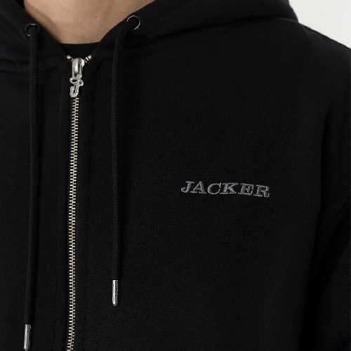 JACKER NOTORIOUS ZIPPED HOODIE black