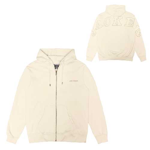 JACKER NOTORIOUS ZIPPED HOODIE beige