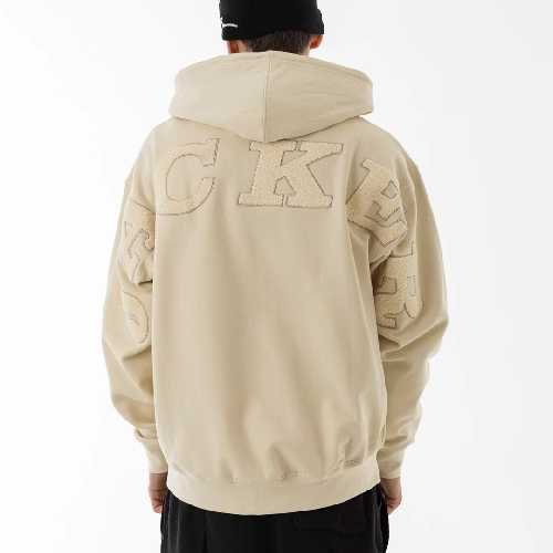 JACKER NOTORIOUS ZIPPED HOODIE beige