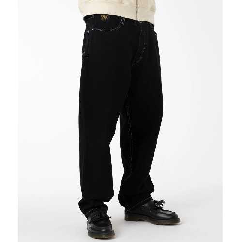 JACKER DISTILLERY BAGGY DENIM PANT Black