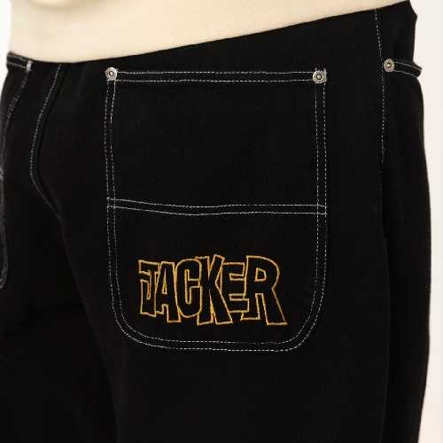 JACKER DISTILLERY BAGGY DENIM PANT Black